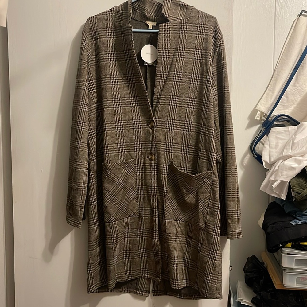 Cute vici houndstooth XL blazer